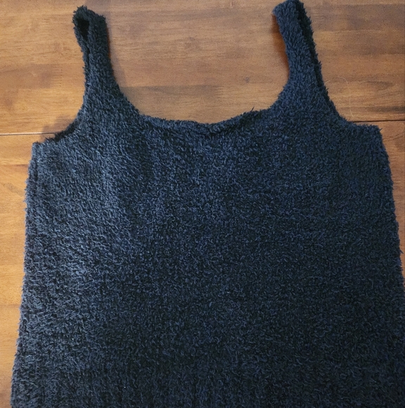 Skims Cozy Boucle Knit Tank, Black Size L/XL ( FITTED) - Picture 2 of 4